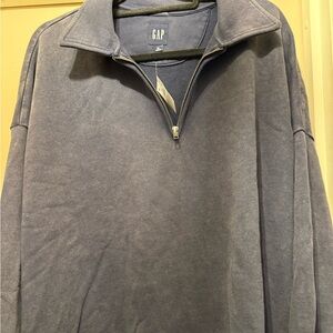 mens zipper polo sweatshit